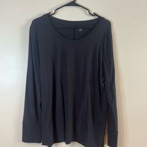 BUNDLE ONLY: A.N.A. Black Scoopneck Long Sleeve Tee EUC